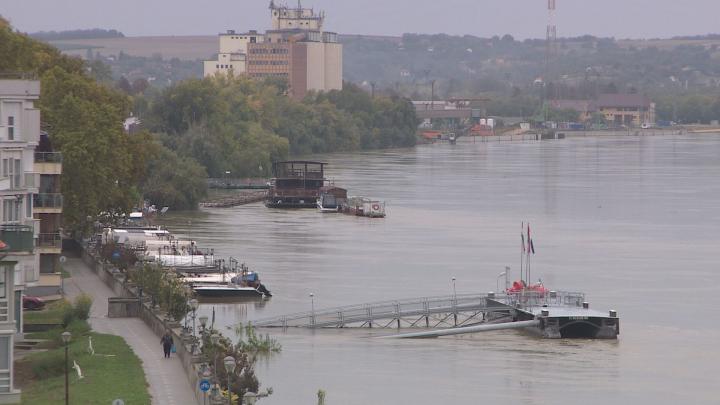 Árvízi védekezés Dunaszekcsőn és Mohácson